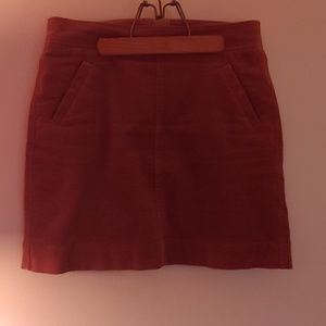 Tan camel corduroy loft skirt with pockets 🔥LTO🔥